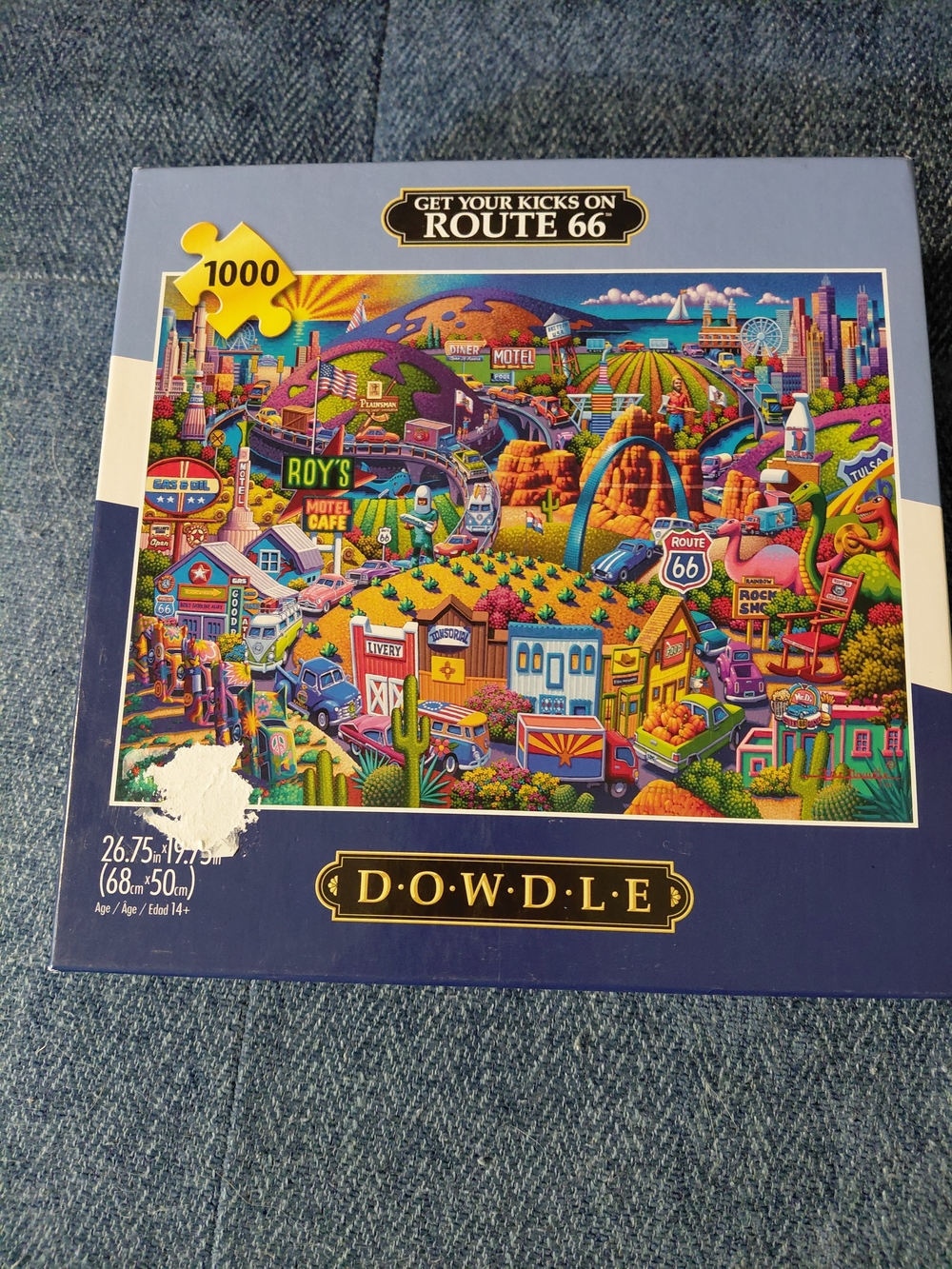 Dowdle Route 66 1000-Piece Jigsaw Puzzle - Multicolor